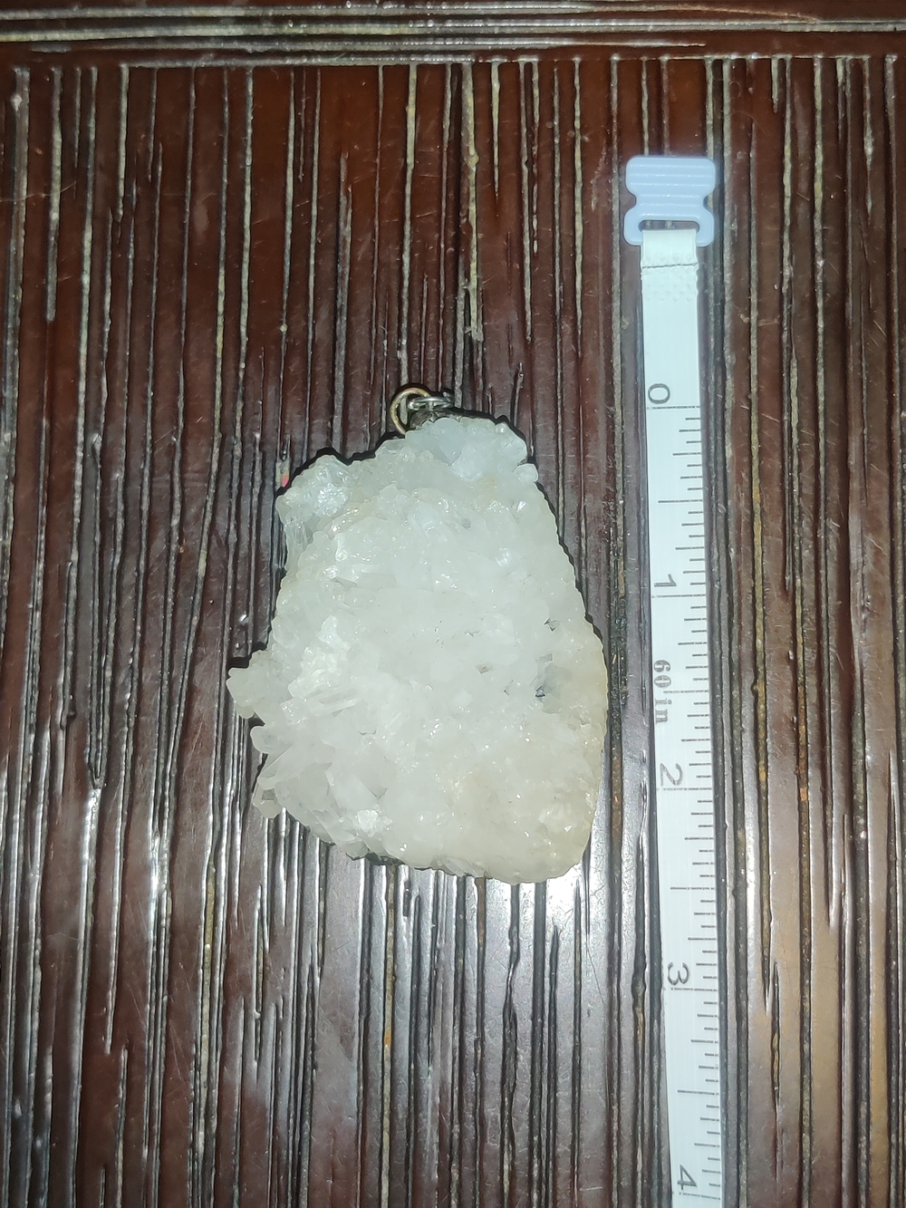 Gorgeous Clear Quartz Crystal Cluster Pendant
